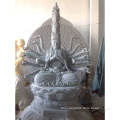 Temple decoration customized size bodhis marble buddha statue